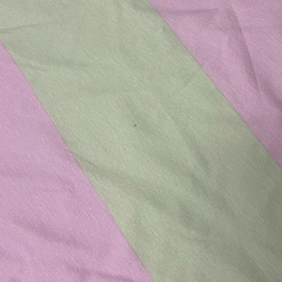 ASOS Design Shirt Womens Medium Purple Green Striped Short Sleeve Tee Tshirt - Picture 4 of 10